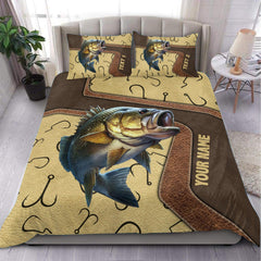 Maxcorners Custom Name Fishing Bedding Set
