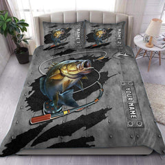 Maxcorners Custom Name Fishing Bedding Set