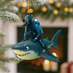 Maxcorners Diving Home Decor, Christmas Ornament, Personalized Ornaments 2D Flat LM2111