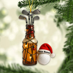 Maxcorners Personalized Cute Red Bowling Ornament Christmas Gift for Bowling Lover MT1611