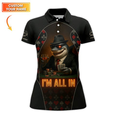 Maxcorners Poker Shark I'm All In Poker T-Shirts, Poker Shirt For Men, Gifts For Poker LoversLM1009