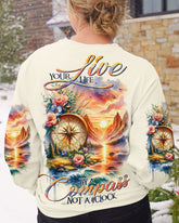 Maxcorners Live Your Life By A Compass All Over Print LM2101