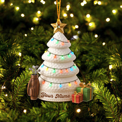 Maxcorners Personalized Golf Ornament, Custom Name Golf Ornament, Golf Christmas Ornaments For Golfer, Golf Gift For Men