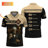 Maxcorners Custom Poker Shirts, ACE Shirt, Grim Reaper Poker Shirts For Men, Casino Shirt, Gift for Poker PlayersLM1009