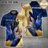 Maxcorners Bowling Thunder Lightning Multicolor Customized Name, Team Name 3D Shirts