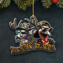 Maxcorners Personalized Funny Bucks Ornament Cool Gift for Hunters & Outdoorsmen LM0110