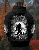 Maxcorners Not All Who Wander Are Lost Bigfoot Moon All Over Print LM2101