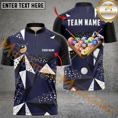 Maxcorners Ball 8 Pro Billiard Jersey Multicolor Options Personalized Name, Team Name 3D Polo Shirt