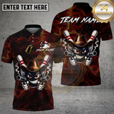 Maxcorners Bowling Cowboy Gunslinger Multicolor Options Personalized Name, Team Name 3D Shirt (4 Colors)