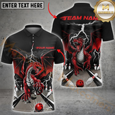 Maxcorners Dragon Bowling Jersey Multicolor Customized Name, Team Name 3D Shirts