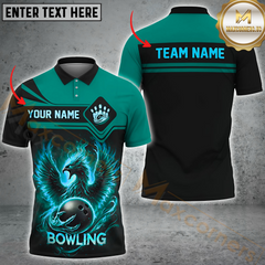 Maxcorners Bowling Phoenix Fireball Legendary Theme Multicolor Personalized 3D Shirt