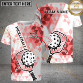 Maxcorners Pickleball Classic Style Multicolor Customized Name, Team Name 3D Shirts