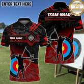 Maxcorners Shadow Silhouette Archery Personalized Name 3D Shirt