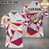 Maxcorners Ball 8 Pro Billiard Jersey Multicolor Options Personalized Name, Team Name 3D Polo Shirt