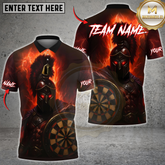Maxcorners Darts Spartan Warrior Lightning Multicolor Customized Name, Team Name 3D Shirts