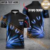 Maxcorners Darts Lightning Mutilcolor Option Customized Name, Team Name 3D Polo Shirt