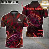 Maxcorners Blazing Arrow Darts Jersey Multicolor Option Customized Name, Team Name 3D Polo Shirt