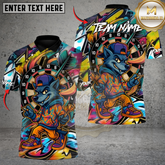 Maxcorners Street Wolf Darts Multicolor Customized Name, Team Name 3D Shirts