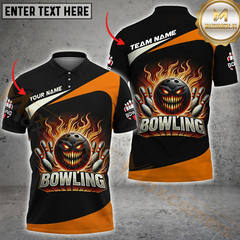 Maxcorners Bowling Flaming Evil Ball Multicolor Personalized 3D Shirt
