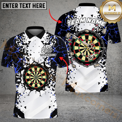 Maxcorners Darts Shattering Break Wall Multicolor Personalized Name, Team Name 3D Unisex Shirt
