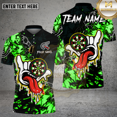 Maxcorners Dartboard Graffiti Hand Tongue Street Art Multioptions Personalized Name, Team Name Unisex 3D Shirt (4 Colors)