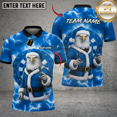 Maxcorners Darts Santa Eagle Lightning Dartboard Multicolor Customized Name, Team Name 3D Shirts