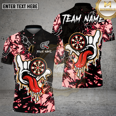 Maxcorners Dartboard Graffiti Hand Tongue Street Art Multioptions Personalized Name, Team Name Unisex 3D Shirt (4 Colors)