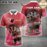 Maxcorners Darts Polar Bear Multicolor Customized Name, Team Name 3D Shirts