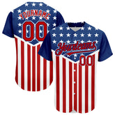 Maxcorners Custom Black Old Gold-White 3D American Flag Premium Baseball Jerseys LM0210
