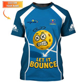 Maxcorners Custom Pickleball Shirt, Let It Bounce, Funny Pickle Ball T Shirt, Pickleball Team Polo, Gifts For Pickleball Players LM0509