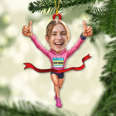 Maxcorners Running Lover, Home Decor, Christmas Ornament 2D Flat LM2111