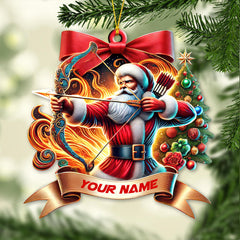 Maxcorners Custom Name Archery Ornament, Christmas Gift for Archery Lover 2D Flat LM2111