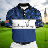 Max Corner Pride Heart Beat Golf Lover, Cool Polo 3D AOP For Lovers Multicolor Custom Name