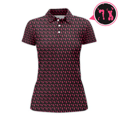 Maxcorners Body Art Pattern Golf Polos, Funny Golf Shirt, Crazy Golf Shirts For Men