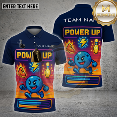 Maxcorners Power Up Speed Boost Bowling Personalized Name, Team Name 3D Shirt