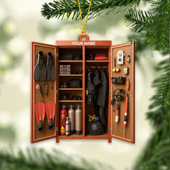 Maxcorners Diving Lover, Home Decor, Christmas Ornament, Personalized Ornament2 2D Flat LM2111