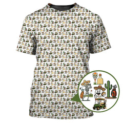 Maxcorners Pattern Golf Shirt, Mexican Golf Shirt For Golfer, Funny Golf Shirt For Men