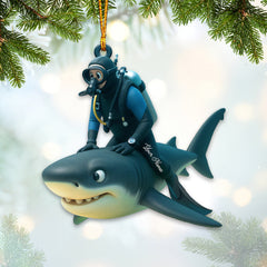 Maxcorners Diving Home Decor, Christmas Ornament, Personalized Ornaments 2D Flat LM2111