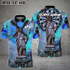 Maxcorners Dart Shirt Liberty Urban Art Dartboard Multioptions Personalized Name, Team Name Unisex 3D Shirt (4 Colors)
