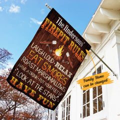 Maxcorners Camping Fire Pit Rules Gardening Flag