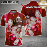 Maxcorners Bowling Impact Multicolor Customized Name, Team Name 3D Shirts