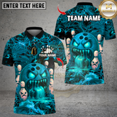 Maxcorners Angry Zombies Bowling Ball Multicolor Customized Name, Team Name 3D Shirts