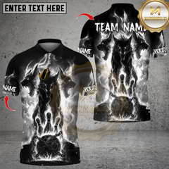 Maxcorners Bowling The Infernal Sentinels Multicolor Customized Name, Team Name 3D Shirts