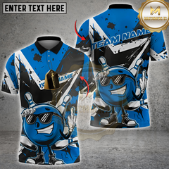 Maxcorners Victory Bowling Ball Multicolor Customized Name, Team Name 3D Shirts