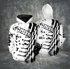 Maxcorners Black And White Chess Player 3D Shirt
