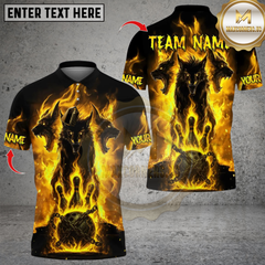 Maxcorners Bowling The Infernal Sentinels Multicolor Customized Name, Team Name 3D Shirts