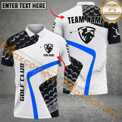 Maxcorners Golf Club Player Multicolor Option Customized Name, Team Name 3D Polo Shirt