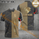 Maxcorners Golf Lover Multicolor Option Customized Name, Team Name 3D Polo Shirt