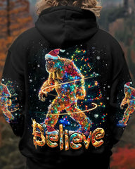 Maxcorners Believe Bigfoot Christmas All Over Print LM2101