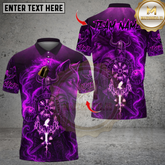 Maxcorners Bowling Viking Warrior And Wolf Multicolor Customized Name Team Name 3D Shirts